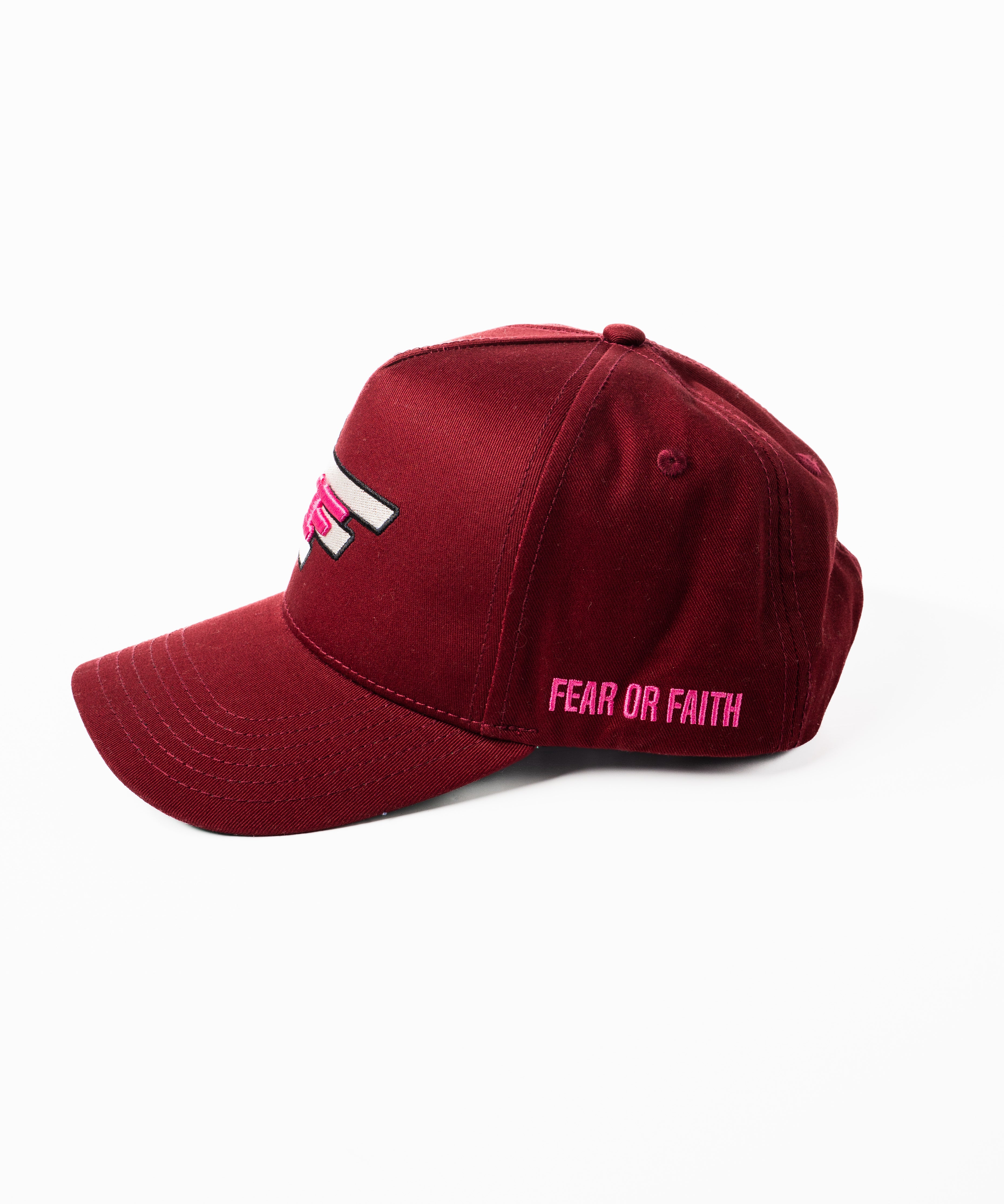 Rose from Concrete Hat - Maroon Cap