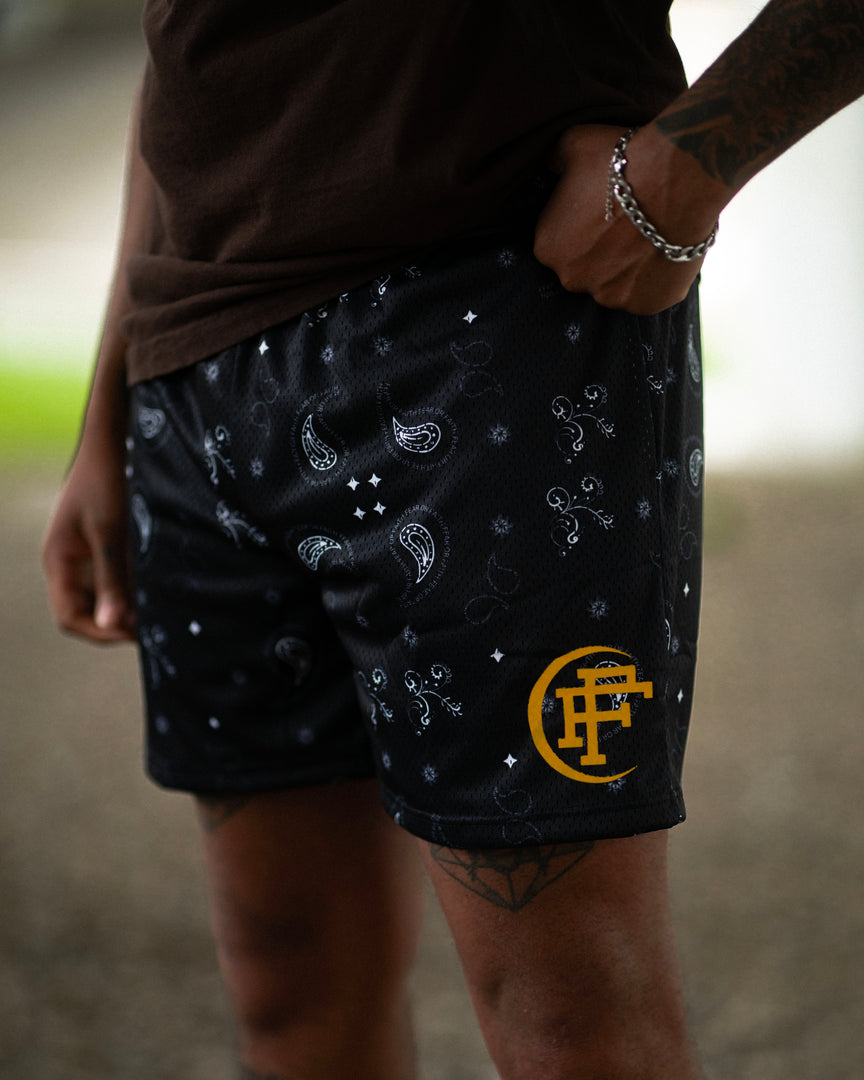 Paisley Mesh Shorts