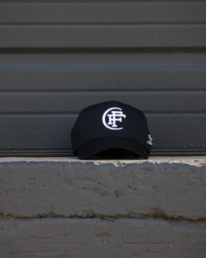 Black/White Fear Or Faith Logo Cap