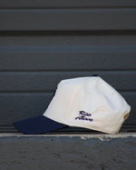 Load image into Gallery viewer, Beige/Navy Fear Or Faith Logo Cap
